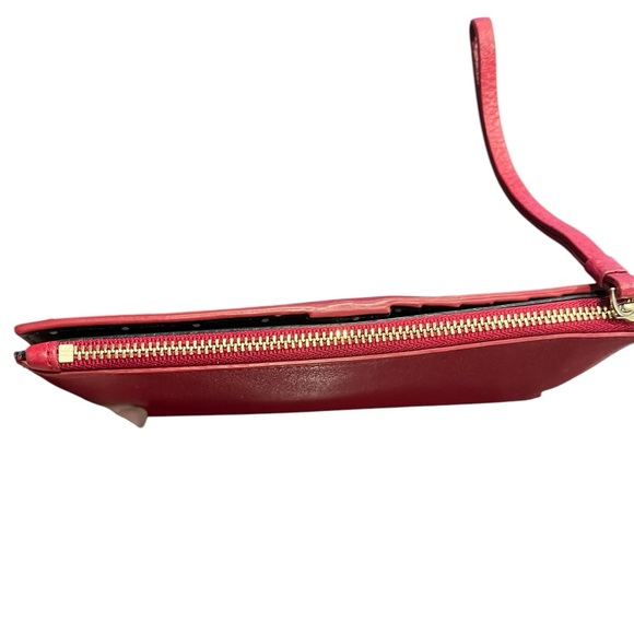 Kate Spade Blake Street Dot Eliza Red Pebbled Leather‎ Wallet Wristlet - Picture 4 of 12